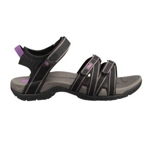 Teva Tirra Black Grey Purple Sandals
Womens Size 9 US Cross Strap Trail Trekking